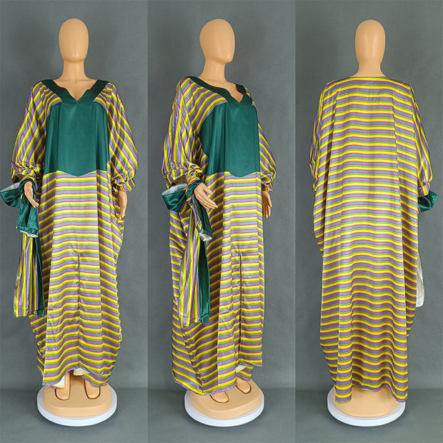 Women's African Muslim Fashion Robe Dress