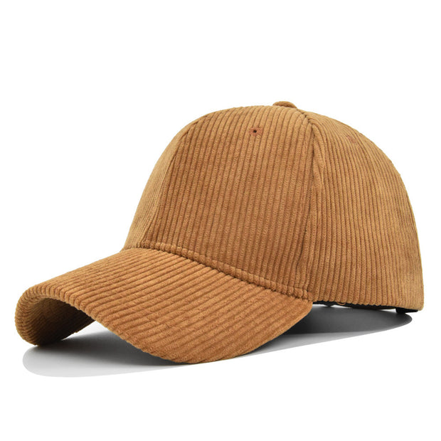 Fashion Corduroy All-matching Peaked Cap Men