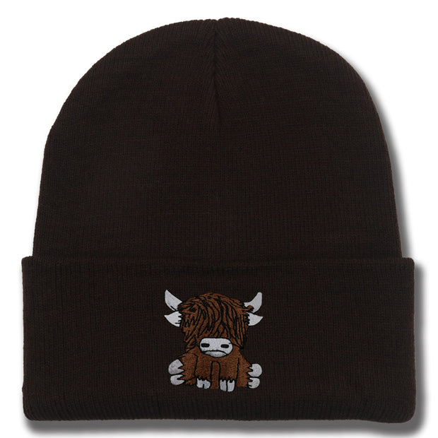 Cartoon Long Hair Yak Knitted Hat Autumn And Winter Warm Wool