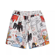 Graffiti 3D Casual Loose Men's Beach Pants