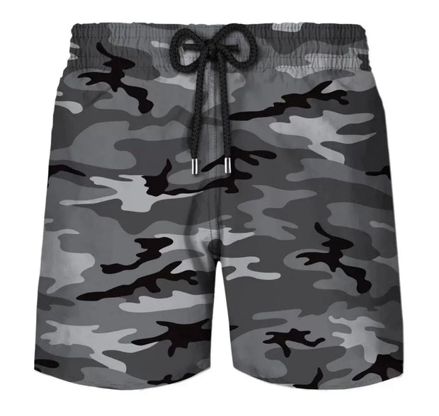 Graffiti 3D Casual Loose Men's Beach Pants